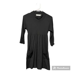 High Collar with Front Pocket Ava Sky Dress